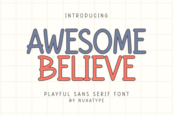 Awesome Believe: A Minimalist Font for Everyday Creativity
