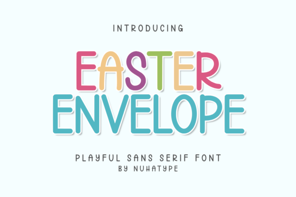 Easter Envelope: A Minimalist Font for Creative Expression