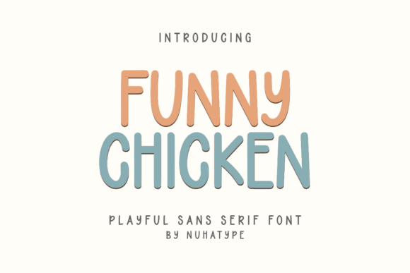 Funny Chicken: A Minimalist Font That Adds Charm to Creative Projects