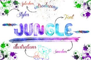 Jungle: A Playful Typeface for Creative Expression