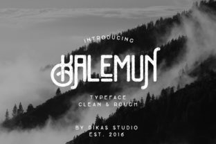 Kalemun Typeface: A Vintage Handcrafted Font for Timeless Design