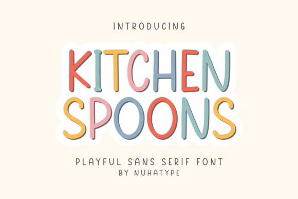 Kitchen Spoons: A Minimalist Font for Modern Creativity