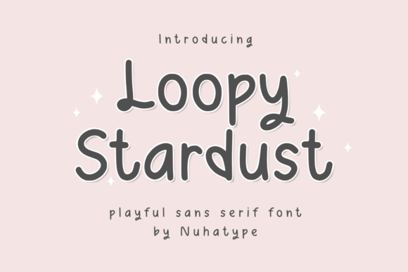 Loopy Stardust: A Minimalist Font for Creative Expression