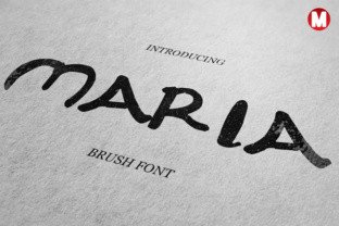 Maria: A Fresh and Versatile Brush Font for Design Projects