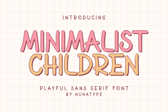 Minimalist Children Font