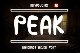 Peak: A Handmade Brush Font for Creative Expression