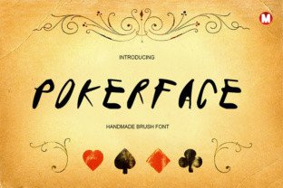 Pokerface: A Handmade Brush Font for Creative Expression