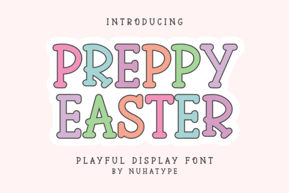 Preppy Easter Font: A Minimalist Touch