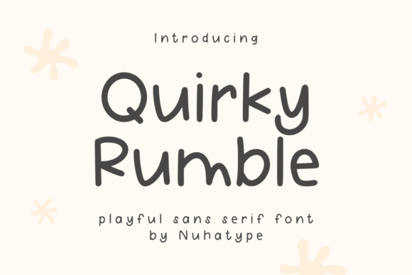 Quirky Rumble: A Minimalist Font for Creative Expression