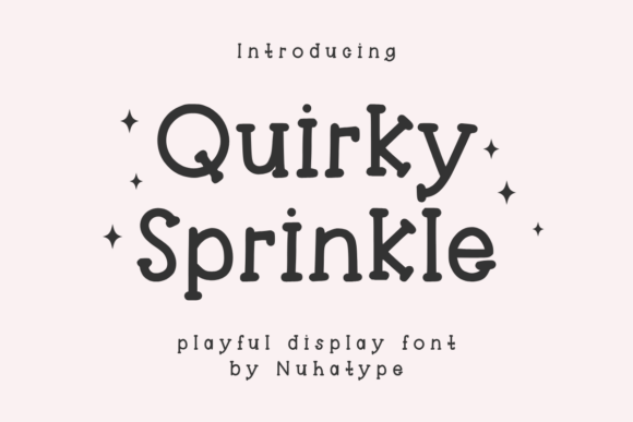 Quirky Sprinkle: A Minimalist Font for Creative Expression