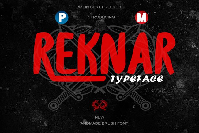 Reknar: Handmade Brush Font for Creative Excellence