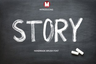 Story: A Handmade Brush Font for Creative Expression
