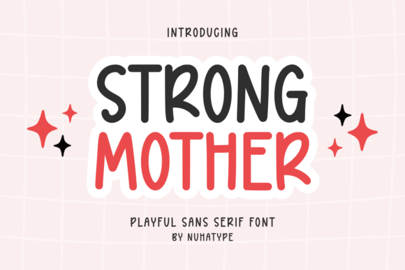 Strong Mother: A Minimalist Font for Creative Expression