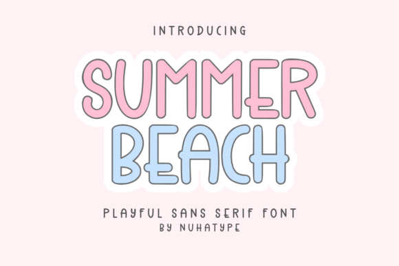 Summer Beach: A Minimalist Font for Elegant Design