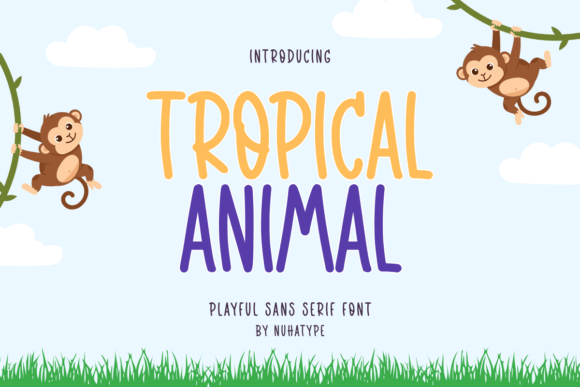 Tropical Animal: A Minimalist Font for Creative Expression