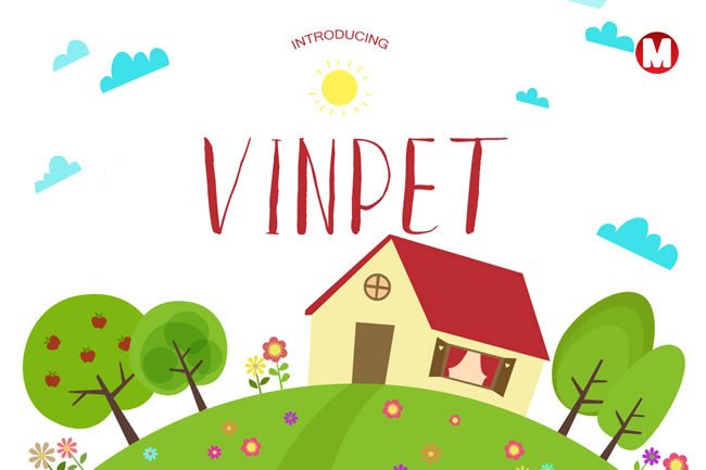 Vinpet: A Fresh Typeface for Creative Designers